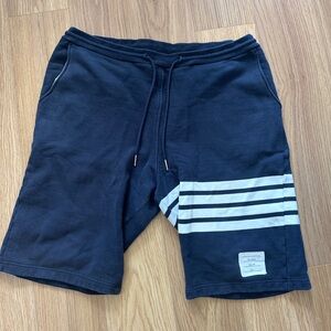 Thom Browne 4 bar cotton shorts Navy